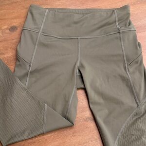 Athleta Olive Performance Leggings